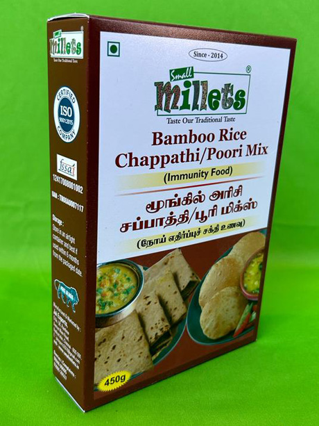 Bamboo Rice Chappathi / Poori Mix Chennai Small millet