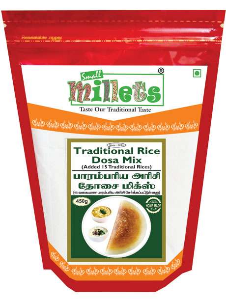 Traditional rice dosa mix chennai Small Millets